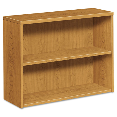 HON 105532CC 2-Shelf Laminate Bookcase in Harvest Finish