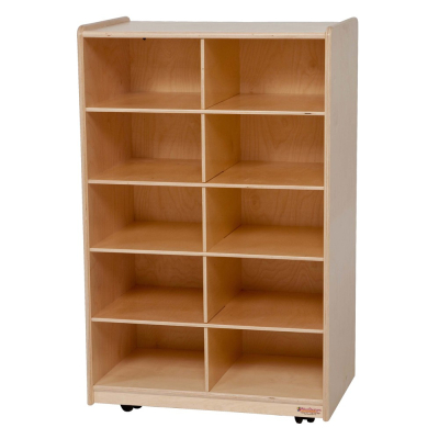 Wood Designs Vertical Cubbie Classroom Storage Unit