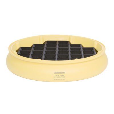 Eagle 1616 Grating for Spill Containment Drum Tray (shown in drum tray)