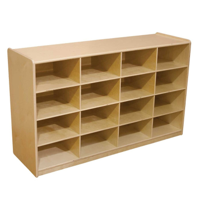 Wood Designs Childrens Classroom 16-Cubby Storage Unit
