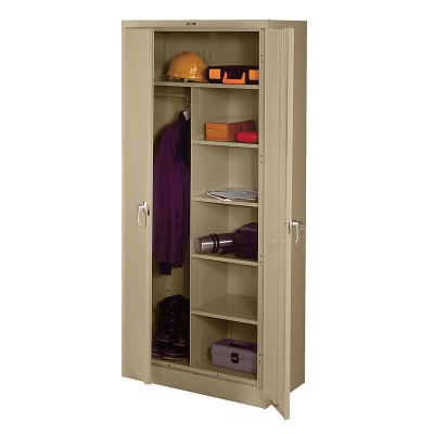 Tennsco 1872 Deluxe Combination Wardrobe and Storage Cabinet (shown in sand)