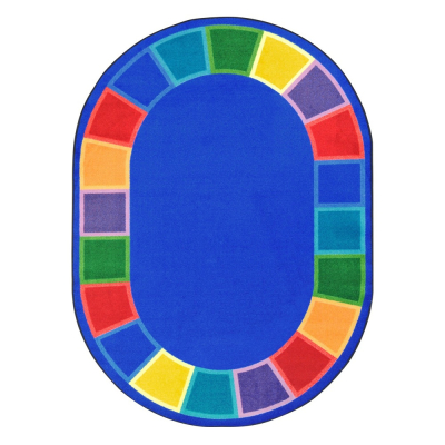 Joy Carpets Color Tones Classroom Rug (Shown in Oval)