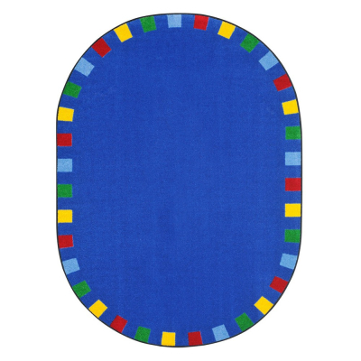 Joy Carpets On the Border Classroom Rug, Bright (Shown in Oval)