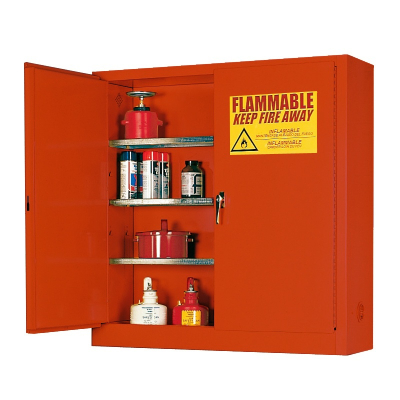Eagle 1975-RED Self Close Two Door Combustibles Safety Cabinet, 24 Gallons, Red