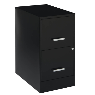 Hirsh SOHO 2-Drawer 22" Deep Smart Vertical File Cabinet, Black