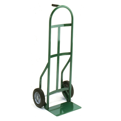 Wesco 626Z2 Standard Steel Hand Truck 7" x 14" Nose 600 lbs Capacity 10" Poly/Solid Rubber