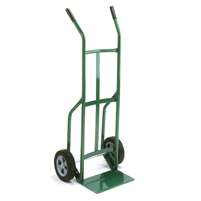 Wesco 636Z2 Standard Steel Hand Truck 7" x 14" Nose 600 lbs Capacity 10" Poly/Solid Rubber Wheels