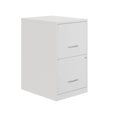 Hirsh SOHO 2-Drawer 18" Deep Smart Vertical File Cabinet, White