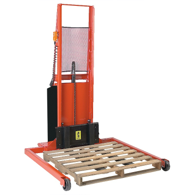 Wesco Powered 1000 lb Load Adjustable Span Straddle Stackers with Power Drive