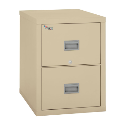 FireKing Patriot 2P1831-C-BL 2-Drawer 31" Deep Fireproof File Cabinet (Shown in Parchment)