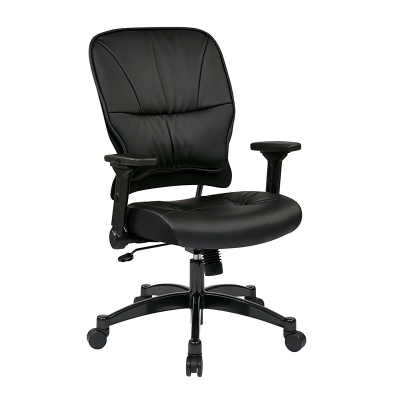 Office Star Synchro-Tilt Eco-Leather Mid-Back Managers Chair