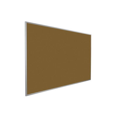 Best-Rite 322AF Colored Cork-Plate 5 x 4 Aluminum Finish Bulletin Board (Shown in Tan)