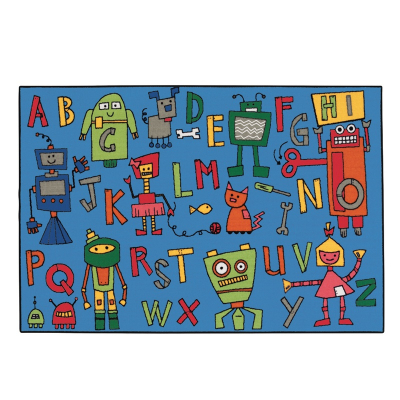 Carpets for Kids Reading Robots Rectangle Classroom Rug