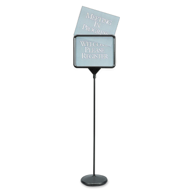 Quartet 14" W x 11" H Metal Sign Stand with 12 Signs