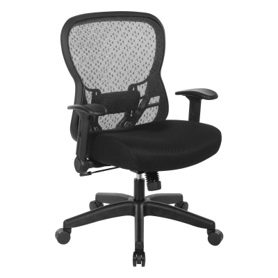 Office Star Deluxe R2 Spacegrid Back with Memory Foam Mesh Fabric Seat Chair