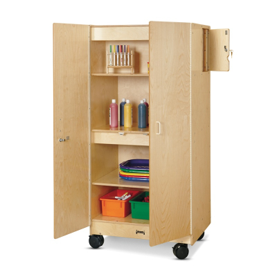 Jonti-Craft Hideaway Classroom Storage Cabinet, Mobile