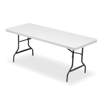 Iceberg IndestrucTable Commercial 72" W x 30" D Plastic Folding Banquet Table