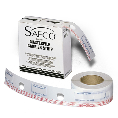 Safco 2.5" W Polyester Carrier Strips for MasterFile 2 Vertical Hanging File Cabinets