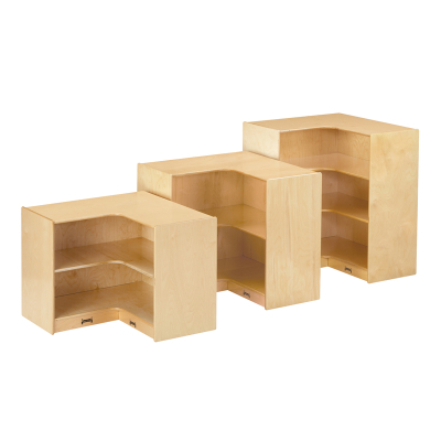 Jonti-Craft Super-Sized Inside Corner Classroom Storage (shown with two smaller models)