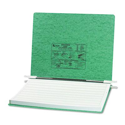 Acco 14-7/8" x 11" Unburst Sheet Pressboard Hanging Data Binder, Light Green