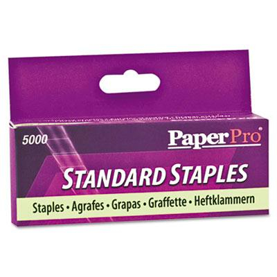 PaperPro 25-Sheet Capacity Full Strip Standard Office Staples, 1/4" Leg, 5000/Box