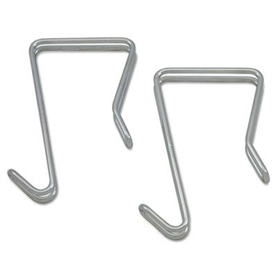 Alera 1-Garment Single Sided Partition Hook, 2-Pack, Silver