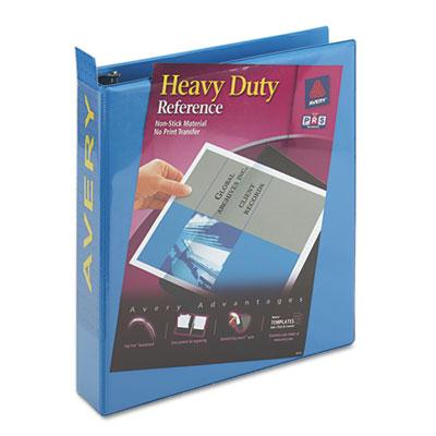 Avery 1-1/2" Capacity 8-1/2" x 11" Slant Ring One Touch View Binder, Light Blue