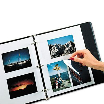 C-Line 9" x 11" Redi-Mount Self-Adhesive Photo Storage Sheets, 50/Box