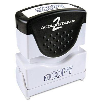 Accustamp2 "Copy" Shutter Stamp with Microban, Blue Ink, 1-5/8" x 1/2"