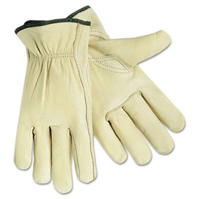 MCR Safety Memphis X-Large Full Leather Cow Grain Gloves, Beige