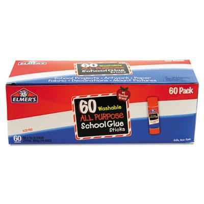 Elmer's .24 oz Washable All Purpose School Glue Sticks, 60/Box
