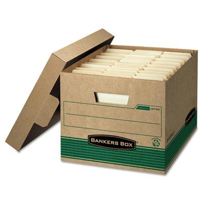 Bankers Box 12" x 15" x 10" Letter & Legal Stor/File Extra Strength Storage Boxes, 12/Carton