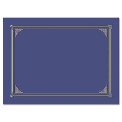 Geographics 9-3/4" x 12-1/2" 6-Pack Certificate Document Cover, Metallic Blue