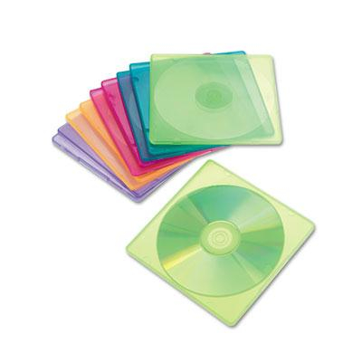 Innovera 10-Pack Slim CD Case, Assorted Colors