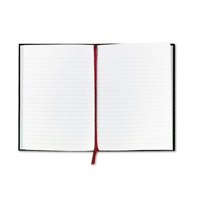 Black n' Red 5-5/8" X 8-1/4" 96-Sheet Legal Rule Casebound Notebook, Black Cover