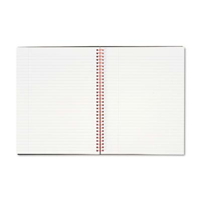 Black N' Red 8-1/2" X 11" 70-Sheet Margin Rule Wirebound Notebook, Black Cover