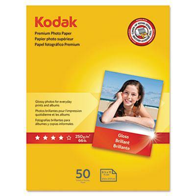 Kodak 8-1/2" X 11", 8.5 mil, 50-Sheets, Glossy Photo Paper