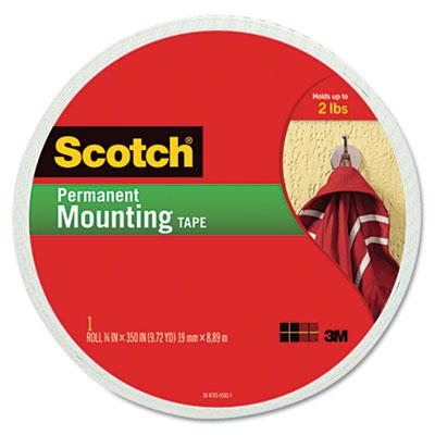 Scotch 3/4" x 350" Permanent Foam Mounting Double-Sided Tape