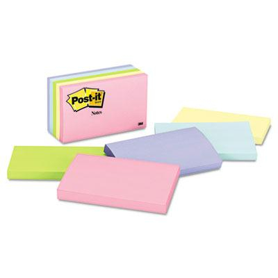 Post-It 3" X 5", 5 100-Sheet Pads, Marseille Color Notes