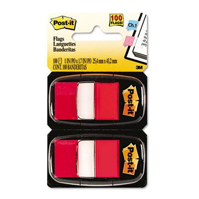 Post-It 1" x 1-3/4" Marking Flags, Red, 600 Flags/Pack