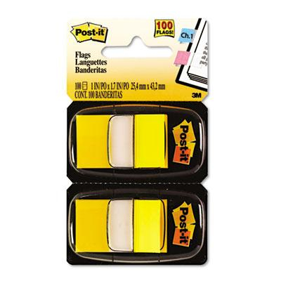 Post-It 1" x 1-3/4" Marking Flags, Yellow, 600 Flags/Pack