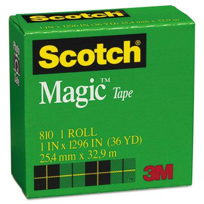 Scotch 1" x 36 yds Clear Magic Tape, 1" Core