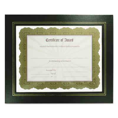 NuDell Leatherette 8.5" W X 11" H Document Frame, Black, 2-Pack