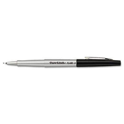 Paper Mate Flair Ultra Fine Stick Porous Point Pens, Black, 12-Pack