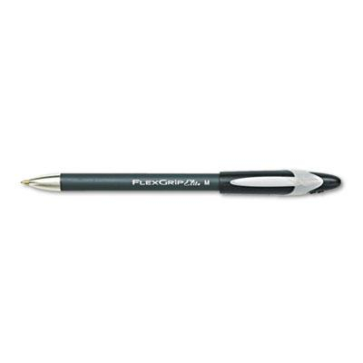 Paper Mate FlexGrip Elite 1 mm Medium Stick Ballpoint Pens, Black, 12-Pack
