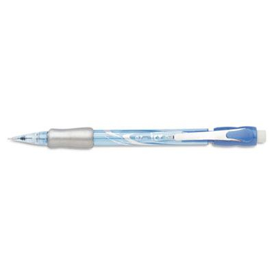 Pentel Icy #2 0.7 mm Transparent Blue Plastic Mechanical Pencils, 12-Pack