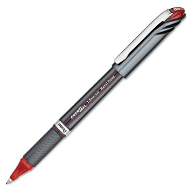 Pentel EnerGel NV 1 mm Bold Stick Roller Ball Pen, Red