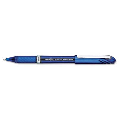 Pentel EnerGel NV 0.5 mm Needle Stick Roller Ball Pen, Blue