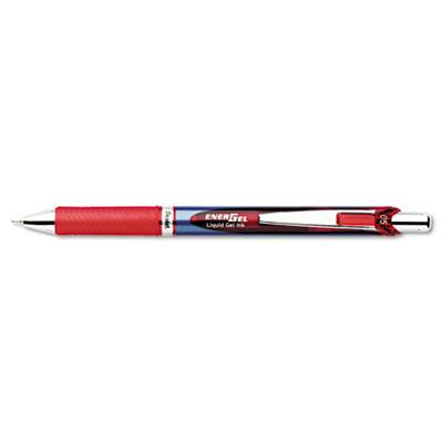 Pentel EnerGel RTX 0.5 mm Fine Needle Retractable Roller Ball Pen, Red