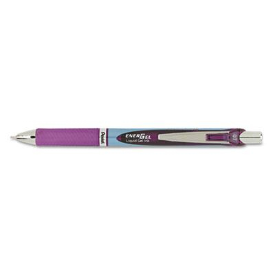 Pentel EnerGel RTX 0.7 mm Medium Needle Retractable Roller Ball Pen, Violet